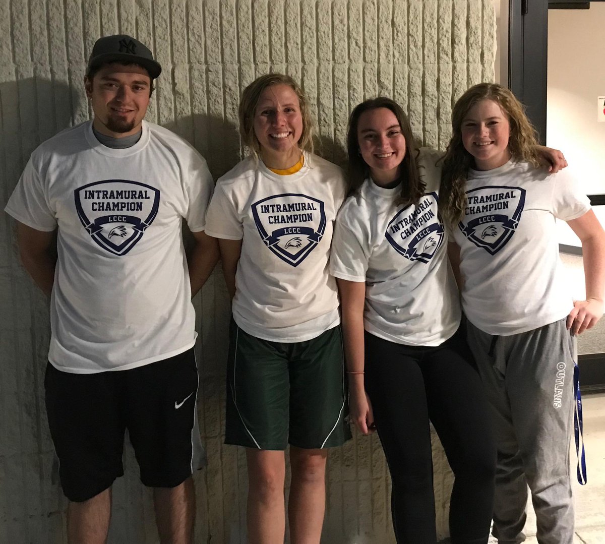 LCCCIMSports's tweet photo. Congrats to our Fall 2019 IM Spikeball Champs: Devin Romberger, Maddie Peterson, Makayla Winter, &amp; Lairren Peebles. Give it up for the Champs. And don't forget to check out our next IM event, IM Kickball, hope to see you there! https://t.co/3JnTLV25Wk