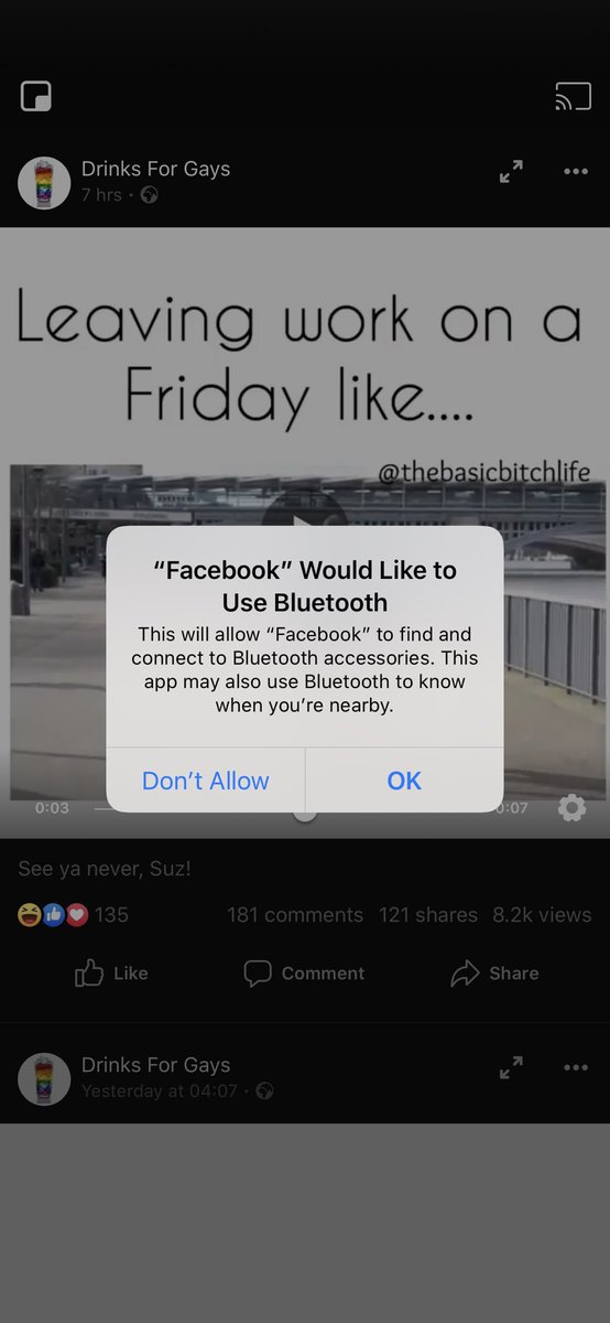 johnrahers's tweet photo. Erm NO Facebook. Thank you, iOS 13. #UpdateYouriPhone https://t.co/CF9rJzx6CY