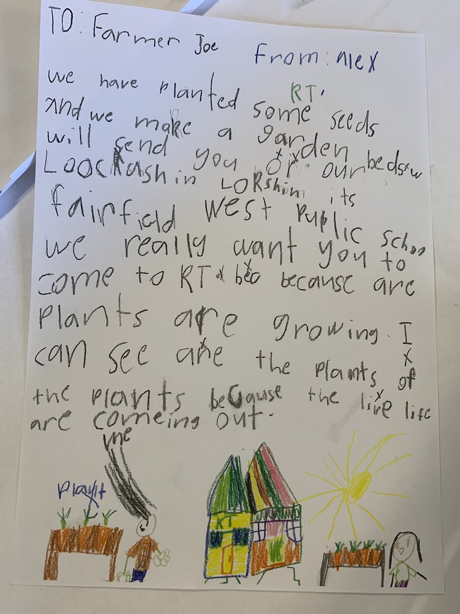 Kindergarten stds replied to Farmer Joe’s letter. They made sure to send our ‘loocashin’ along with a very intricate map to make sure he found his way to @FairWestPS! @Genelle029 @LilyThai9 @CMassey_Edu @Ranya_Isaac