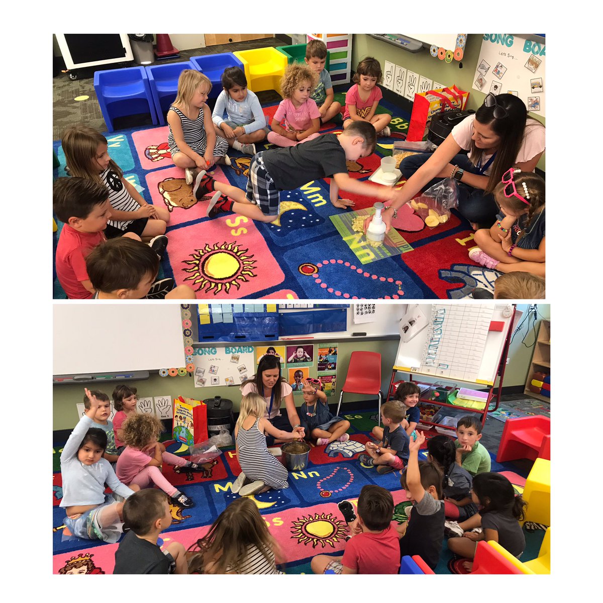 MrsVolgi's tweet photo. Making apple sauce for Fun Food Friday! 🍎 #lb65 #prek #math #cookingandlearning https://t.co/BNt50fsAFY