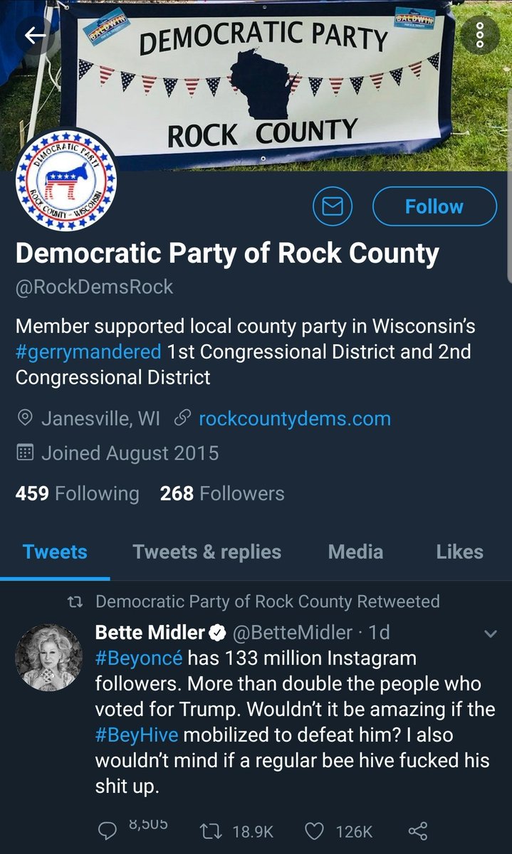 RealJamesHarris's tweet photo. @RockDemsRock @LeahVukmir @GovEvers Speaking on threats what about accomplices like you? #wiunion #wiright #wipolitics #democRATs #demonicRATs #PervertsINC #MAGA @NRA #NRA https://t.co/kyyXHO49vN