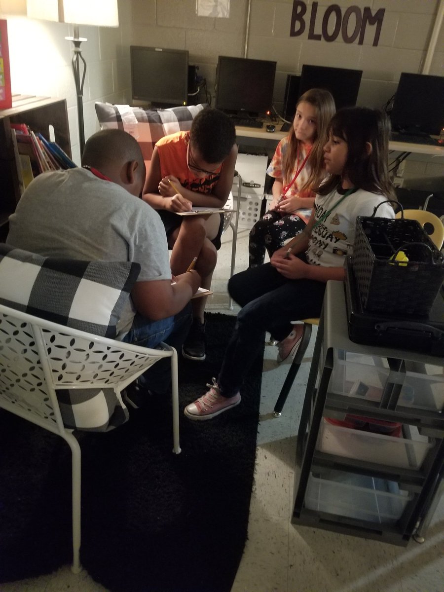 Ms_Brickey4's tweet photo. @rwswildcats when a great book sparks great conversation we just have to stop, turn on some theme music, turn the lights off, and write an alternative ending! https://t.co/ppEgY0oIA4