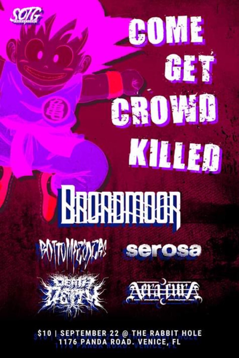 Come get fucking rowdy with us THIS Sunday @ The Rabbit Hole in Venice, Fl $10 tickets