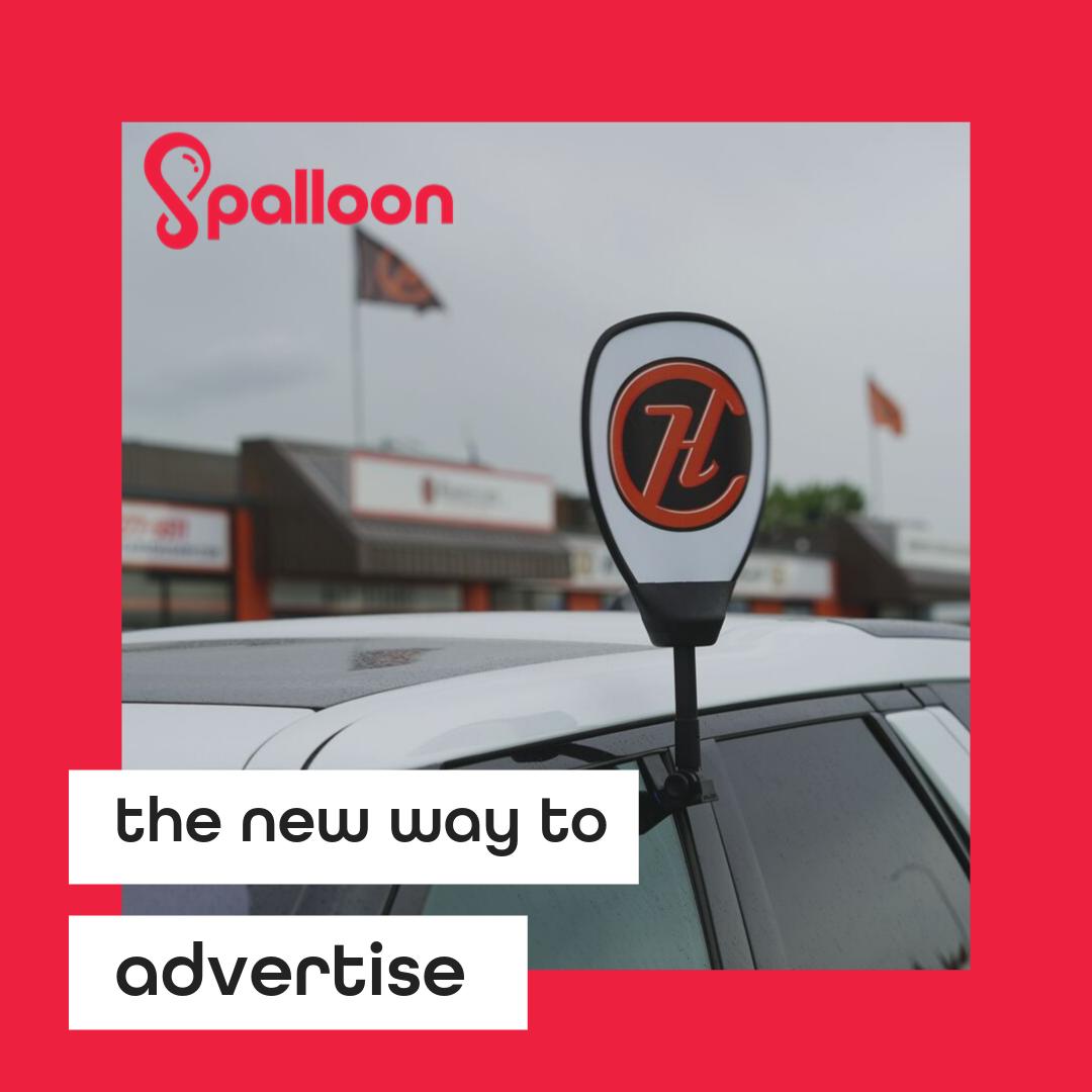 A new way to advertise! Spalloon.
Want to advertise your brand, a current promotion, or just grab prospective clients attention? Try a Spalloon!
.
spalloon.ca  
.
.
#spalloon #advertising #marketing #brand #business #cars #realestate #yyc #supportlocal