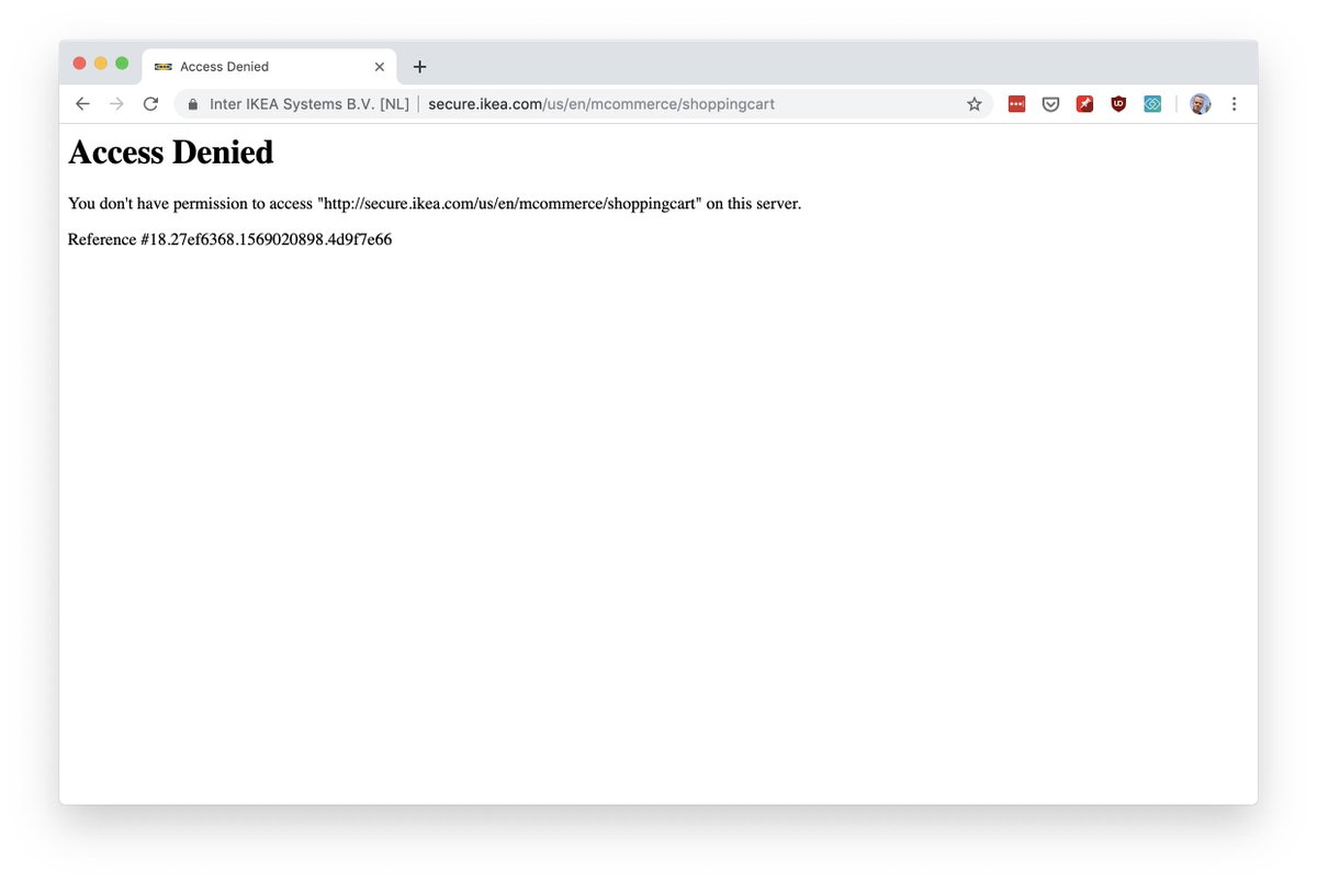 teknolog's tweet photo. I'm trying to check out my basket at #ikea but apparently I'm not allowed to do that. They should just fire their entire web team. https://t.co/J7aRySKpPC