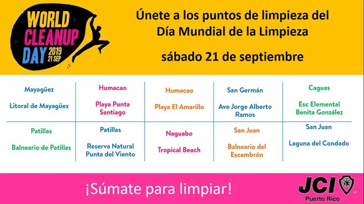 Únete a la iniciativa de la mejor organización de formación de líderes del mundo, la JCI y ¡Súmate para limpiar!