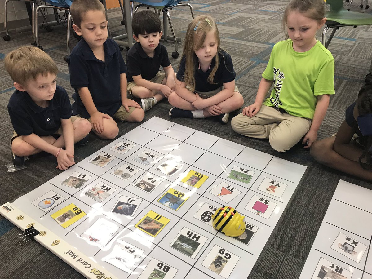 CollierColLABr8's tweet photo. @lisaryoung kindergarteners practiced identifying letters and letter sounds while coding #BeeBot @CollierES @empowermcpss #LearningLeading #BeeTheImpact https://t.co/Fdaz1L2XbT