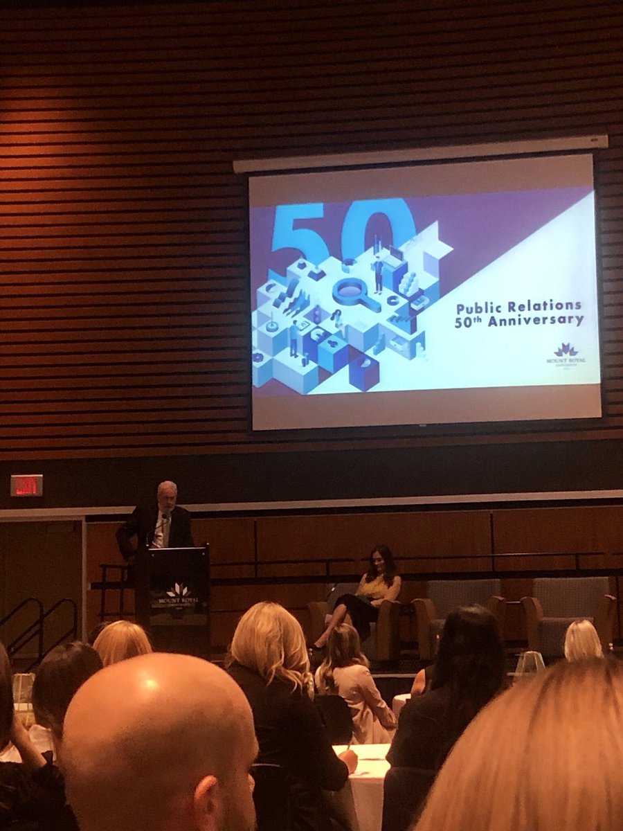 _sfergusonPR's tweet photo. The Public Relations program at Mount Royal University is truly one of excellence. I am so grateful for the opportunity to be a part of a group of such hard working professionals. Congratulations on 50 years. #mrupr #50years @MRU_PR https://t.co/5ldkZW2u3J