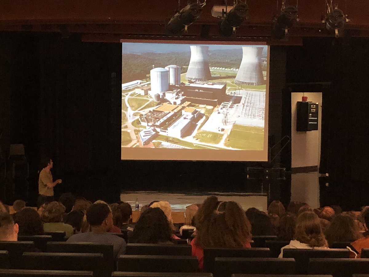 MO_Keeffe's tweet image. @McCleskey_MS 8th Ss had an opportunity to hear from a nuclear engineer today. Topics: how nuclear energy is used to generate electricity; pros and cons of this energy source. This will help inform Ss stance in our upcoming debate. #stemcobb #cobbscience