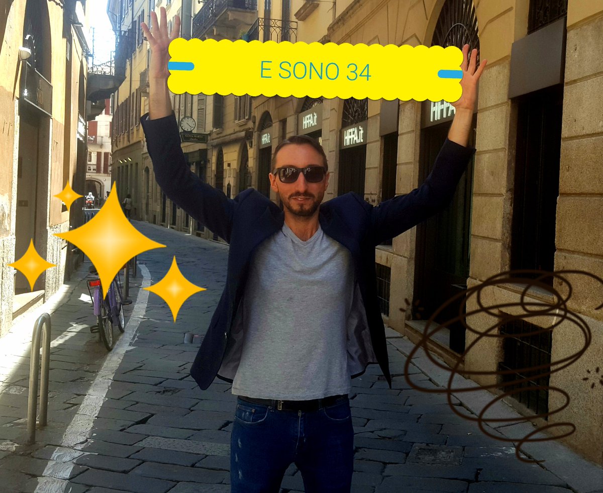 Stefano_Bini1's tweet photo. ....E SONO 34! 🥂
#21settembre #HappyBirthday #HappyBirthdayToMe #dimaleinbini #Milano #Grosseto #34anni #Milano2 #MilanoDue #Maremma #Italia #entusiasmo #passione #festa #compleanno #Birthday #birthdayboy #Saturday #saturday21st #SaturdayMotivation #adultbutchild #MyBirthday https://t.co/U8N46PFC2t