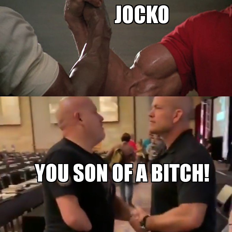 thedocspartan's tweet photo. Name a more epic handshake..
@jockowillink 
@echocharles 
@EchelonFront 
#teamsomeassemblyrequired
#docspartan https://t.co/OkKQiF79gq