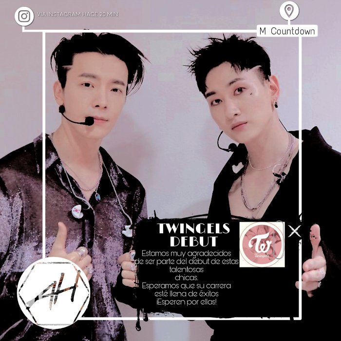 A_HOfficial's tweet photo. → . . . 𝐀&amp;𝐇's updαte % dᥱbut
Esta noche no pudimos evitar asistir a este evento, estamos tan entusiasmados que no podiamos perdernoslo por nada del mundo. ¡Mucha suerte en su noche, TWINGELS! Por favor, denles mucho amor. - A&amp;H

@hyuktg @SMENTFK @TGROULX0 #TWINGELS_DEBUT https://t.co/VjriAmtPXz