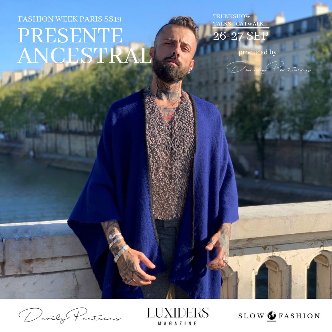 danpontarlier's tweet photo. AWESOME NEWS! 🥳
Happy to be part of the Paris Fashion Week, being a featured Speaker for Presente Ancestral produced in alliance with @SlowFashionW 🌎
As official media partner we have the amazing @luxiders! ✨
Don’t miss it!
#sustainability #latinamericanfashion #ethicalmodel https://t.co/560y5nPfUl