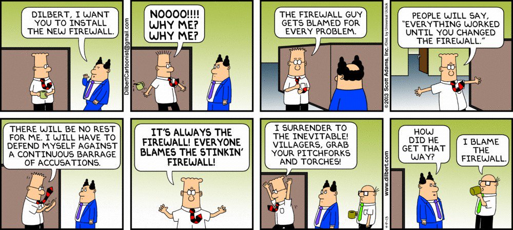 BlueCatNetworks's tweet photo. Don't be a Dilbert :( 

Make sure you know how to choose the right DNS firewall. From threat intelligence to its deployment process, here's what you should consider when deciding on a firewall: https://t.co/RVaYLdzzG6

#dns #firewall #cybersecurity https://t.co/st1ckOlOt9