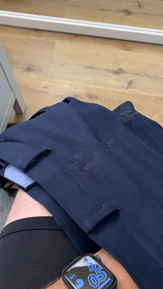 chofschroer's tweet photo. Hey @TommyHilfiger why are my new “performance” pants fraying?!? https://t.co/U8WiQTbwjo