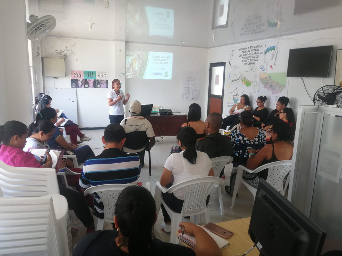 burbanocarol's tweet photo. #ICBFesPutumayo Brindamos asistencia técnica a través de la referente de niñez y adolescencia , a los integrantes de la mesa #FIAJ del municipio de #PuertoGuzmán, para la implementación de la política nacional de infancia y adolescencia https://t.co/oQk1jQ1apP