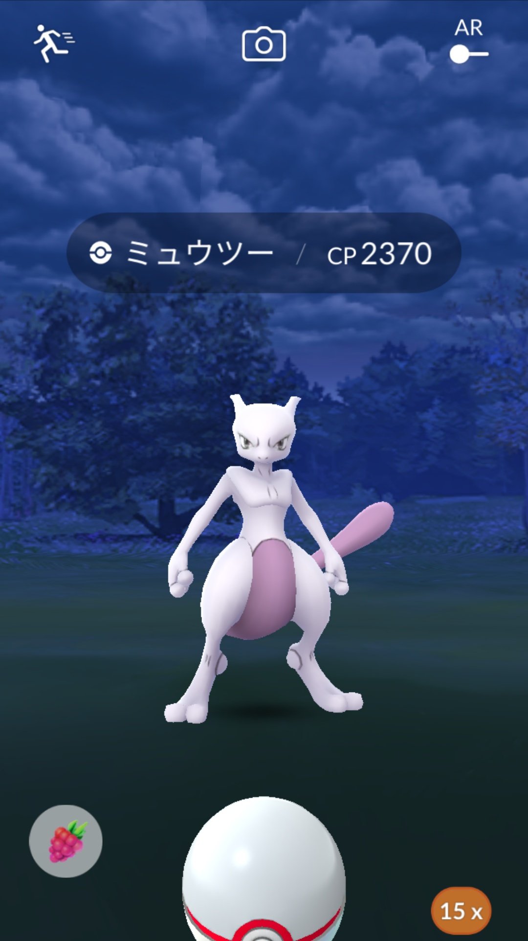 かっちゃん ８ ８gofest横浜 ナイトレイドバトルで倒した ミュウツー ｃｐ２３７０ を プレミアボールときんのズリのみを３個ずつ使ってゲットしました ２戦連続で５球以内に入ってくれたけど パッチールタスクは４ ５でストップ その後