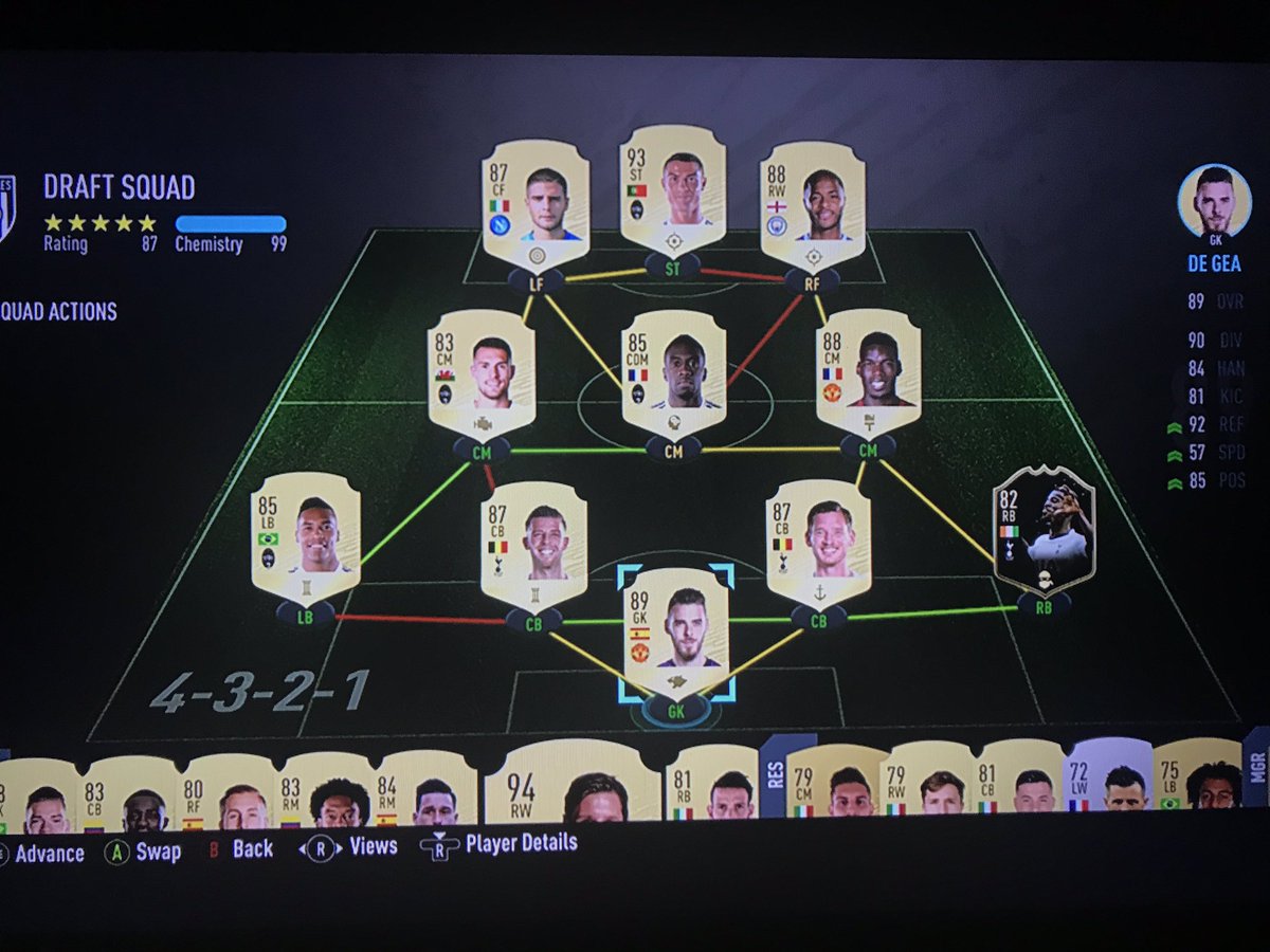 Now I’ve finished those SBCs for dirt cheap too but still didn’t get a very good player, dele and gbamin are like 10k together tho, luckily there was a lifesaving draft token that made it worth