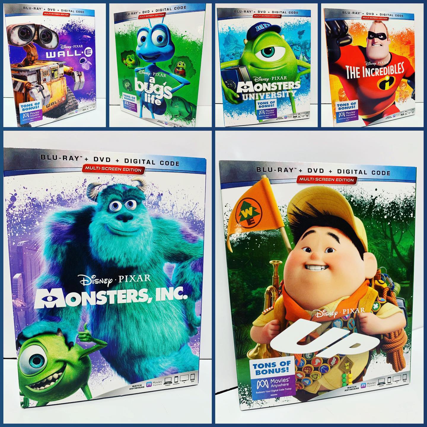 Tony Check Out My New Disney Pixar Bluray Dvd Digital Sets With Slipcover Which Is Your Favorite Monstersinc Monstersuniversity Up Abugslife Theincredibles Walle T Co Kyjrhkh8wh Tony Check Out My New Disney Pixar Bluray Dvd Digital Sets With Slipcover Which Is Your Favorite Monstersinc Monstersuniversity Up Abugslife Theincredibles Walle T Co Kyjrhkh8wh