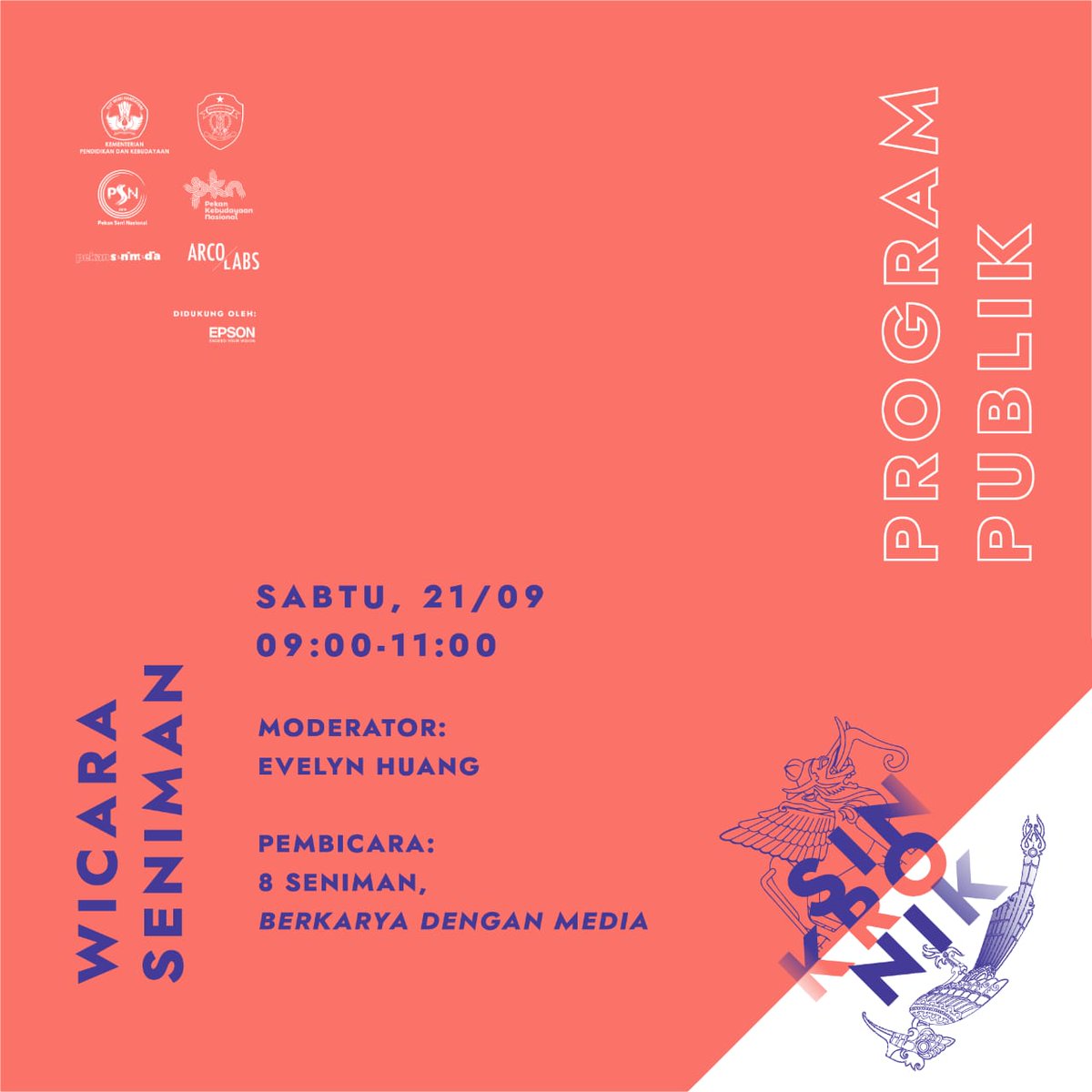 SamarindaUpdate's tweet photo. Ini jadwal nya di 
Pekan Seni Media 2019 

#PekanSeniMedia
#PekanSeniMedia2019
#PSM2019
#samarinda 
#SamarindaUpdate https://t.co/T4tvgMtEJR