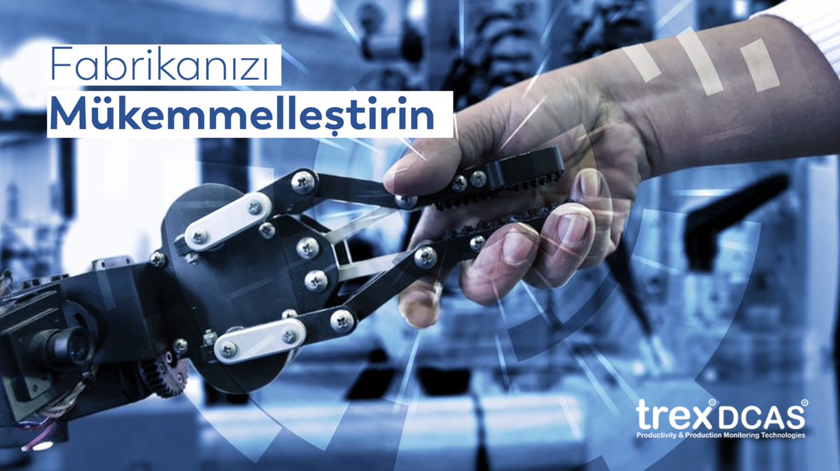 trexDCAS IIoT (endüstriyel iot ) sistemleri ile fabrikanızdaki iletişimi ve üretimi hızlandırın.
🌎 trex.com.tr

#IIoT #akıllıfabrika #endüstri40 #sanayi40 #dijitaldönüsüm #iot  #analitik #advancedanalytics #sanayi #üretim #fabrika #dijitaldönüşüm