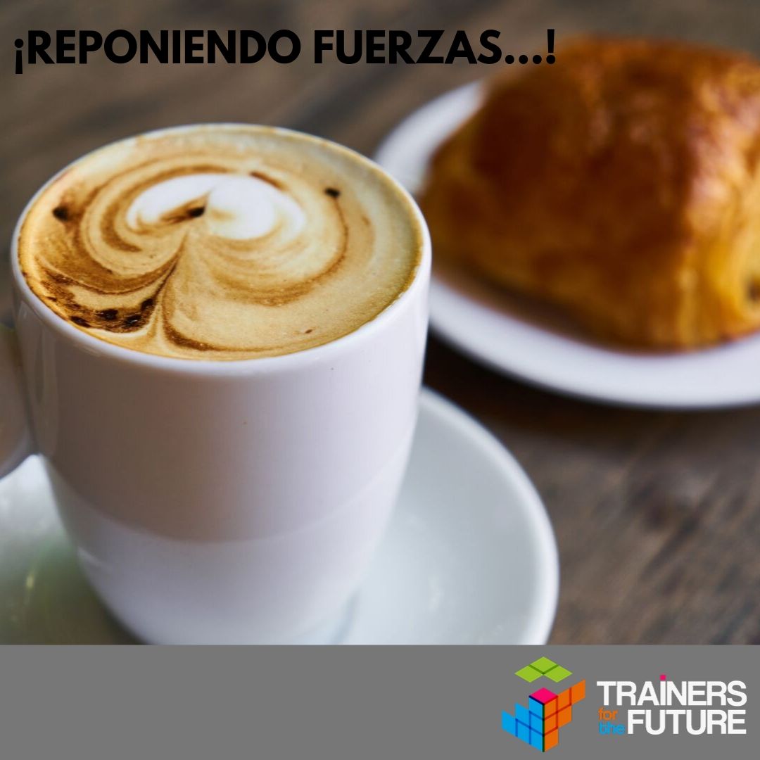 Trainers4Future's tweet photo. ¡Ya estamos reponiendo fuerzas para la segunda jornada! 🥐☕️

Nos vemos en un rato para disfrutar de todo lo que tenemos preparado. ¡Hasta ahora! 😉

#T4F #Trainers4Future #Congreso #Formadores #Formación https://t.co/TEt2rJ2agd