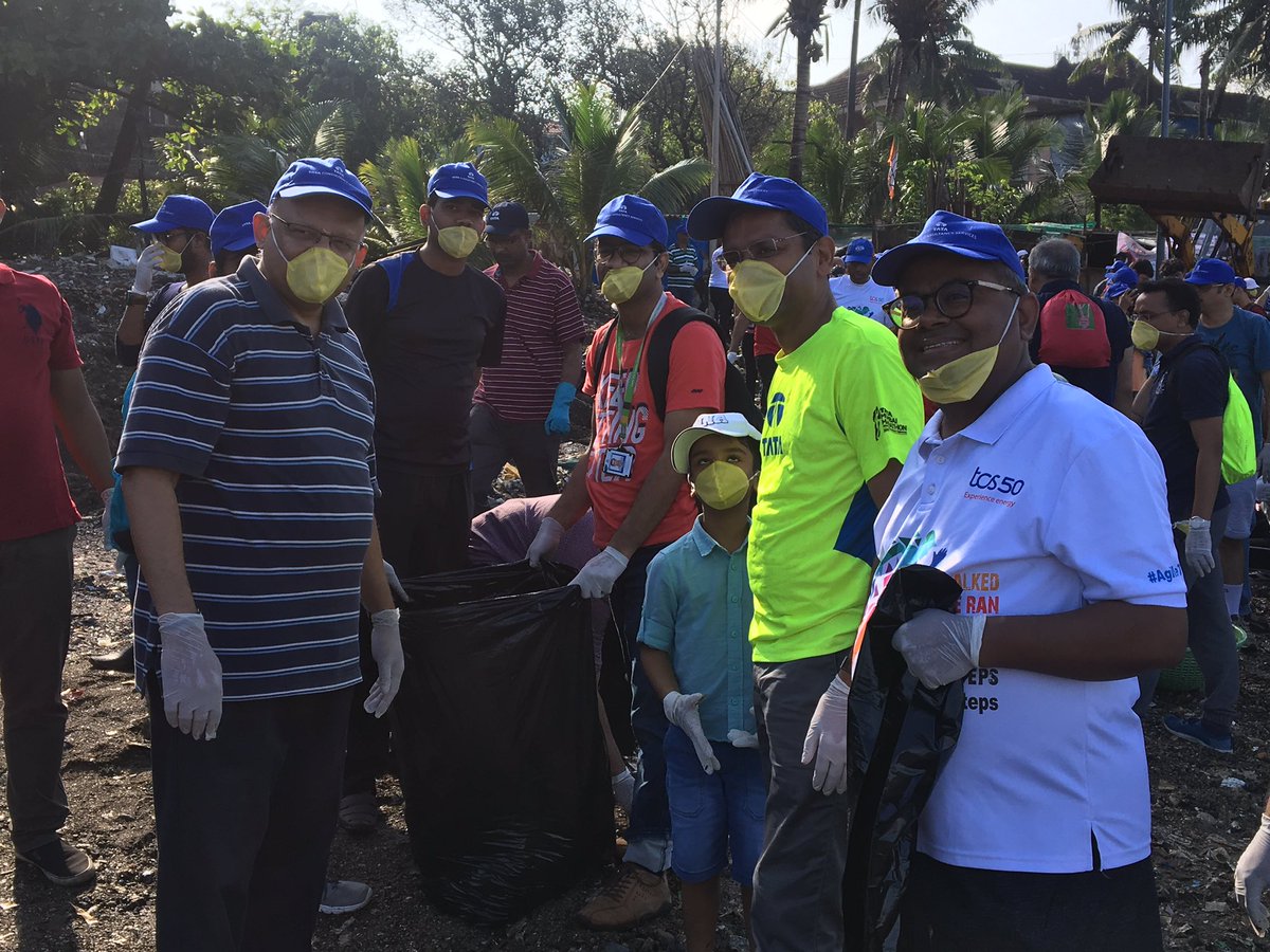 Had a great time #Volunteering for #BeachCleanUp along with #TCS employees and leadership team. @People_TCS @TataCompanies #SHS2019 #TCSEmpowers #TataCares #TataEngage