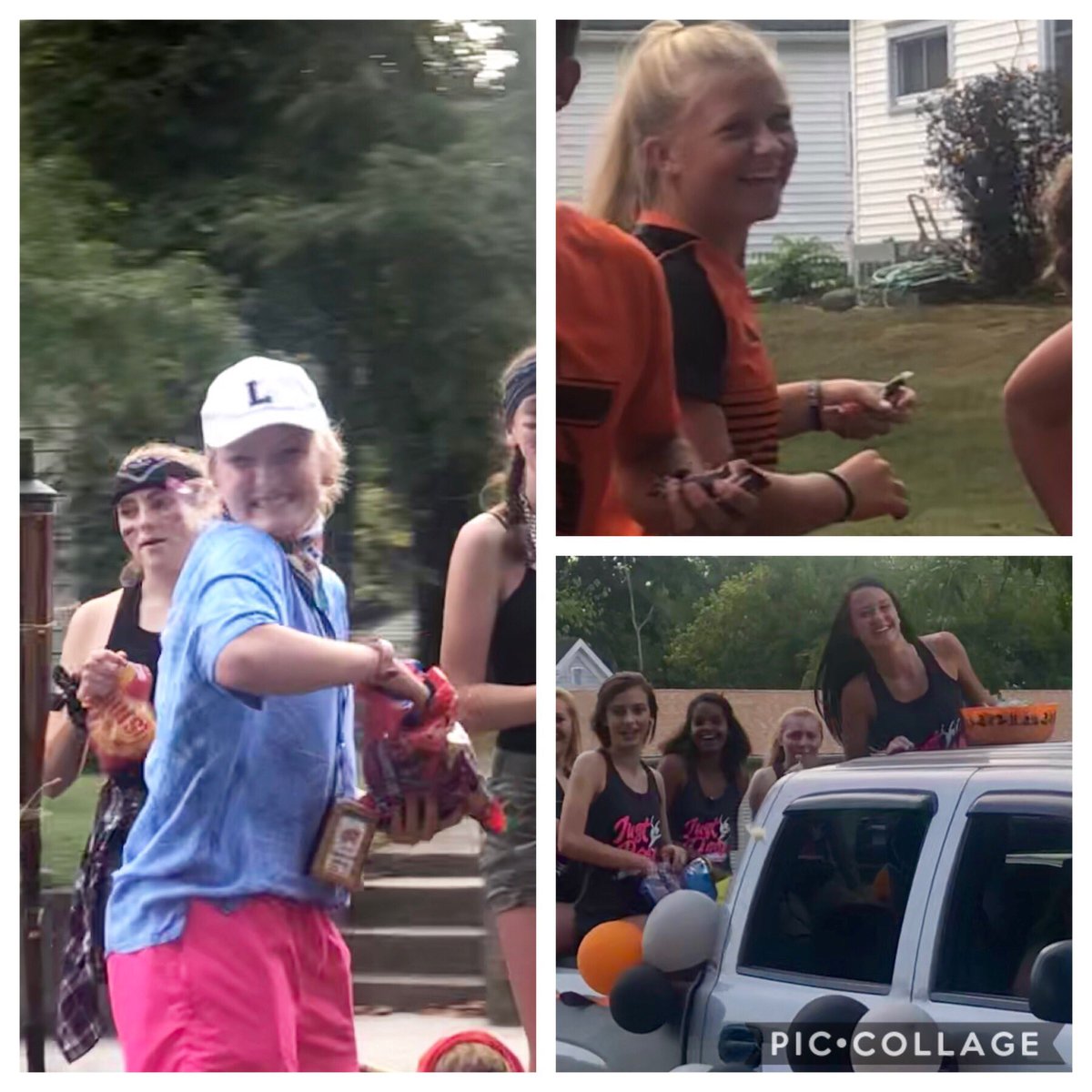 Love watching these girls support one another on and off the field 🧡🖤⚽️#hoco2019 #TheApacheWay