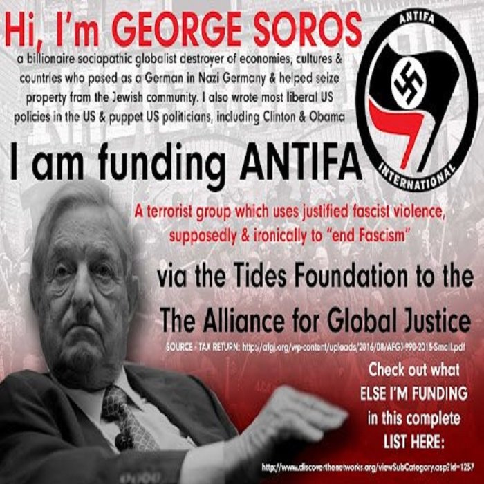 Don Mashak on Twitter: "Arrest #Soros, #Antifa is funded by #Soros ...