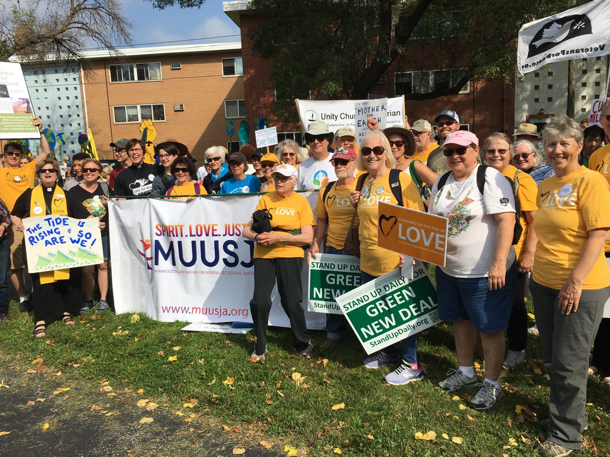 MUUSJA_Tweets's tweet photo. Mad LOVE for Minnesota UU's* for #ClimateJustice at the #MNstrike #ClimateStrike (*Unitarian Universalists) @UUMFE @FirstUniv @UnityUnitarian @FUSMinneapolis @wbuuc @MSUS_Fridley @UUA @SidewithLove https://t.co/uoZnjRK0tm