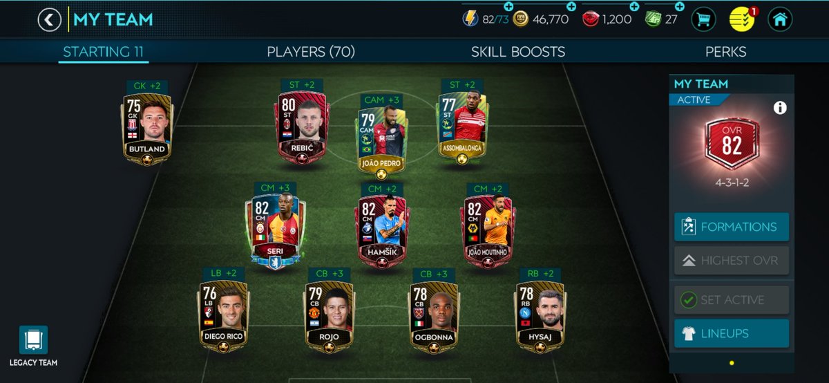 XinErn1's tweet photo. @EAFIFAMOBILE Level 14 now but no chemistry,what happen? https://t.co/zeE2SLoN3U