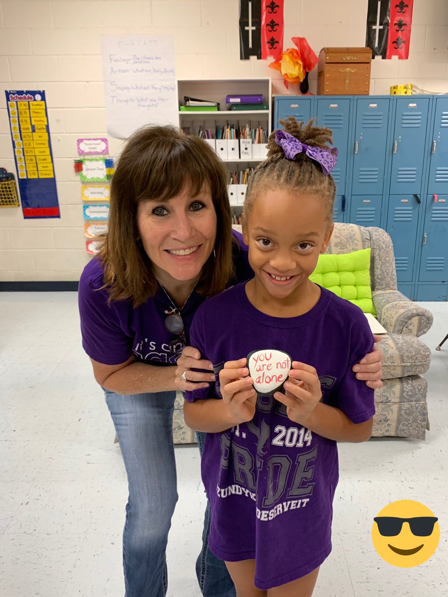 pspruiell's tweet photo. We literally ROCKED our school this week with painted rocks. My classes painted, then hid their rocks around campus for other students to find. #BeBold #zundy #iamWFISD #goodybagforthewinners https://t.co/8AI6Y16Dgo