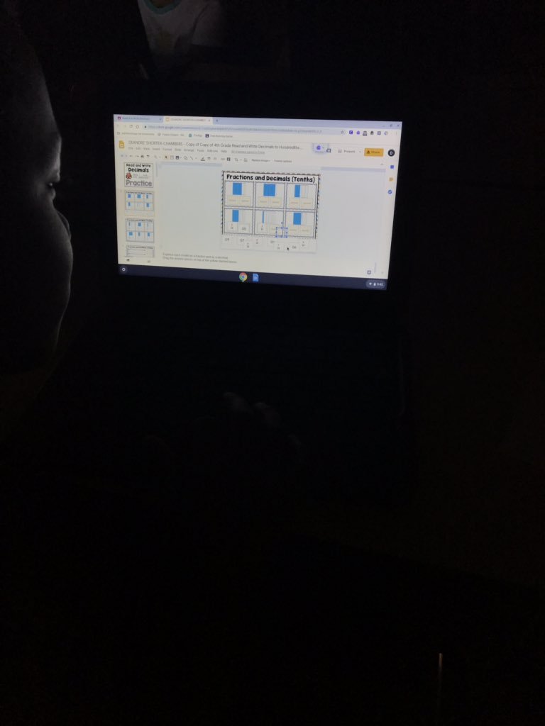 Decimals on google classroom was a hit!! #tesbulldogs  #WISDGreatness  #Bulldogbrag
