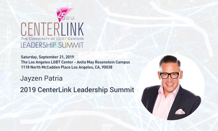 JayzenPatria's tweet photo. Alright #CLSummit19 - who is ready to talk #LeadWithYourBrand and transform your #LGBT Center through the power of branding? Join me Saturday at 11:30am at the Village & roll up your sleeves at this amazing Brand Lab! More https://t.co/tln2nEXOKm https://t.co/SSyRAMDGRY