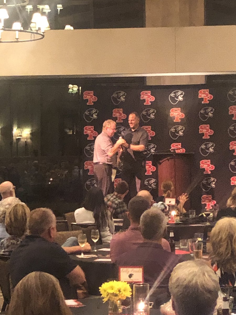 SPASHAthHOF's tweet photo. The fifth and final inductee of 2019: Mike “Coachie” Olson, presented by assistant girls cross country coach, Pat Leahy. https://t.co/hJ2bBb82MV