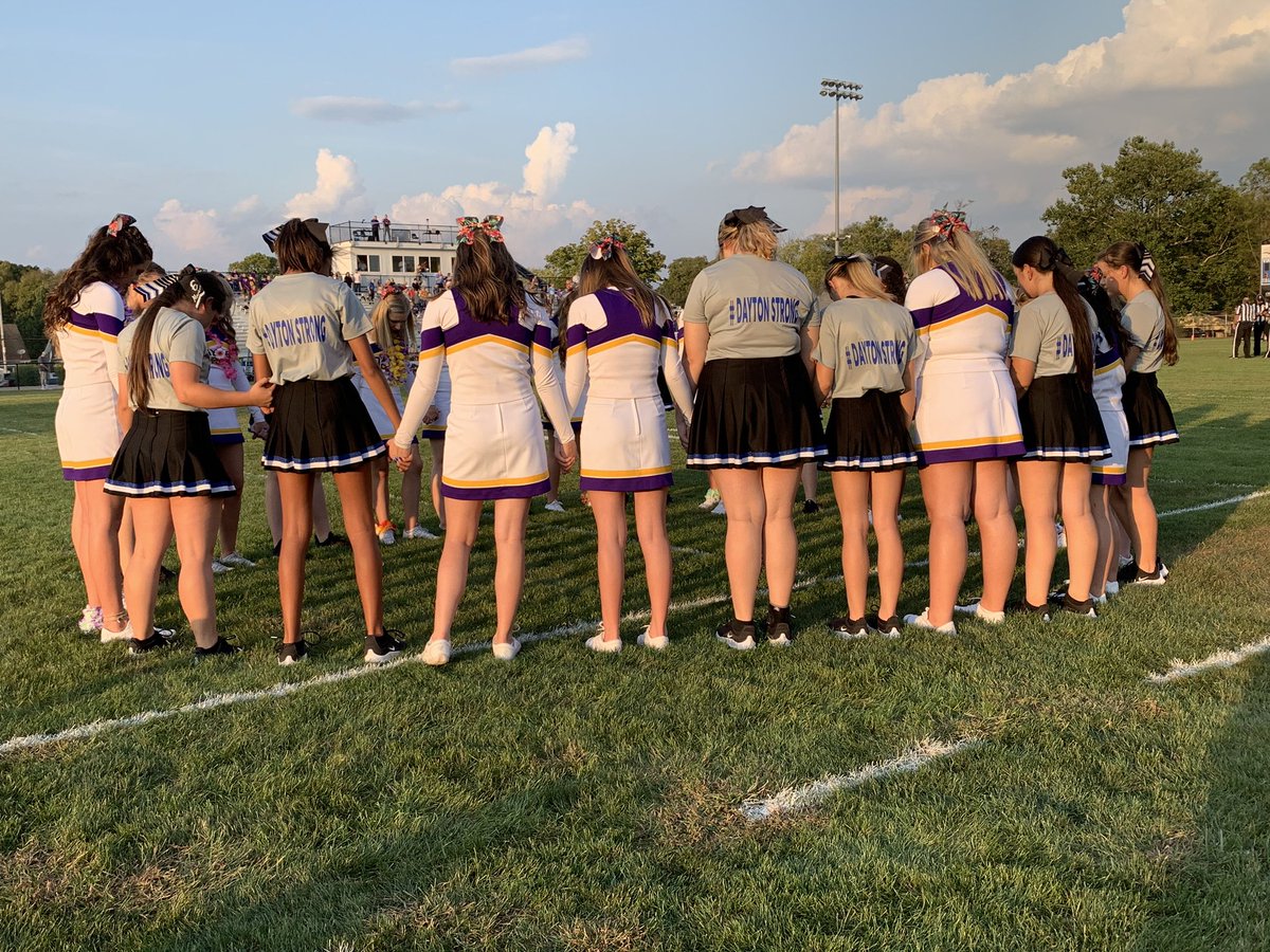 ForestaShope's tweet photo. Rarely in competitive sports do both teams become 1 voice! The East Tartans&amp;The Dayton Christian Warriors showed love and support for the community of Dayton, OH! To anyone impacted by this senseless tragedy, OUR love &amp; prayers are with you! WE are TARTAN TOUGH and #DAYTONSTRONG! https://t.co/g8VJJxOE7X