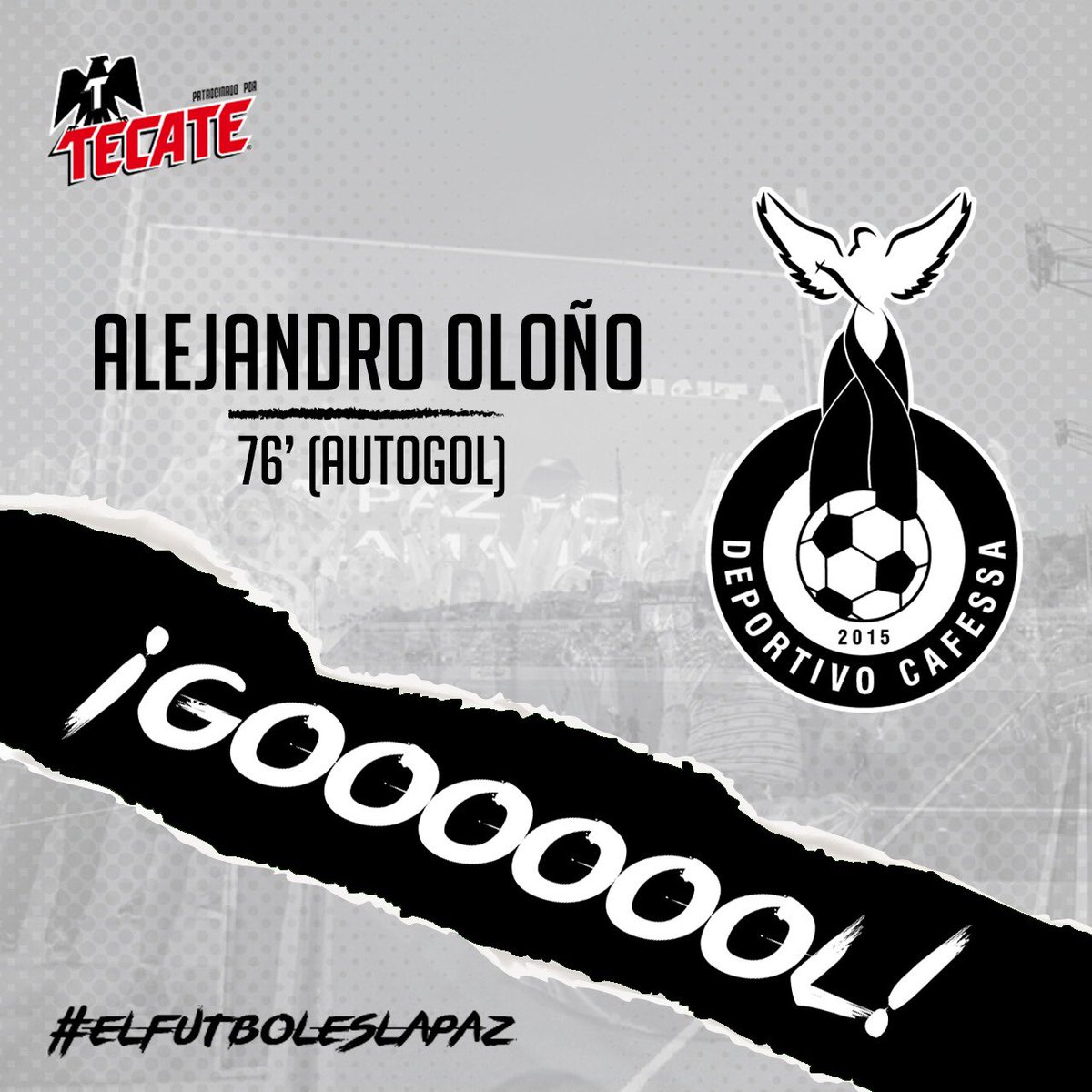 LaPazFC1's tweet photo. 76’ Autogol de Alejandro Oloño.
#CFSA 🆚 #LPAZ
2️⃣➖0️⃣ https://t.co/7vNluOSTpJ