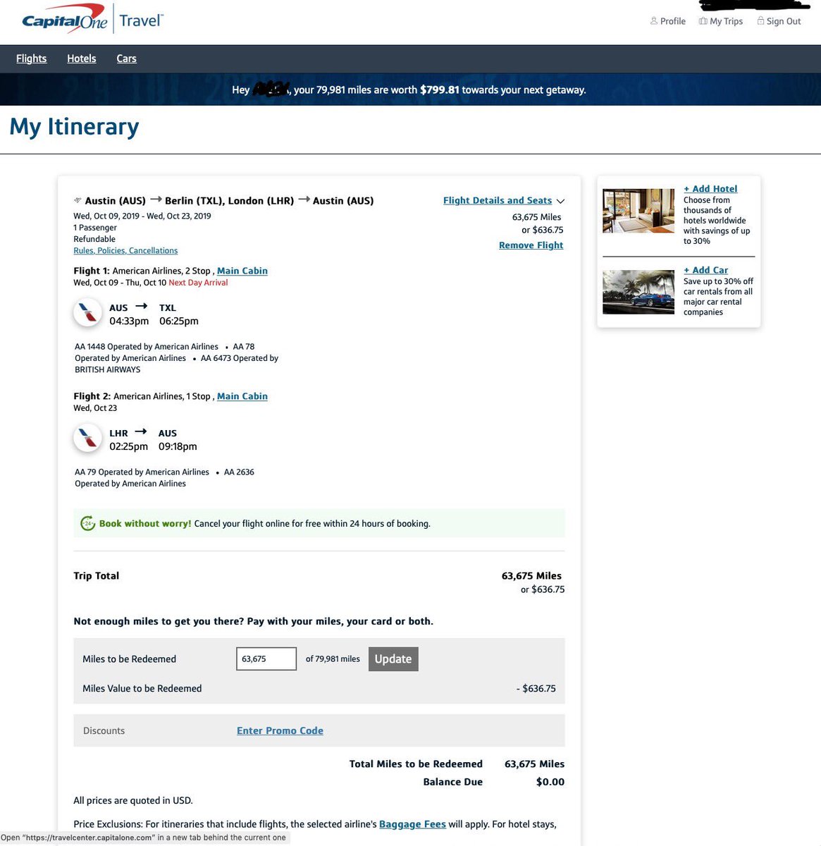 Bar_Gent's tweet photo. @CapitalOne GF Tries to redeem miles for flight ERROR Spends 2+ Hrs on phone just to be told they get the same f**kin error. Now they say she can’t purchase it because the price went up. Refresh your site price is still the same?! Supervisor can’t do anything?! WTF?! Contact plz https://t.co/CiNkXIgrym