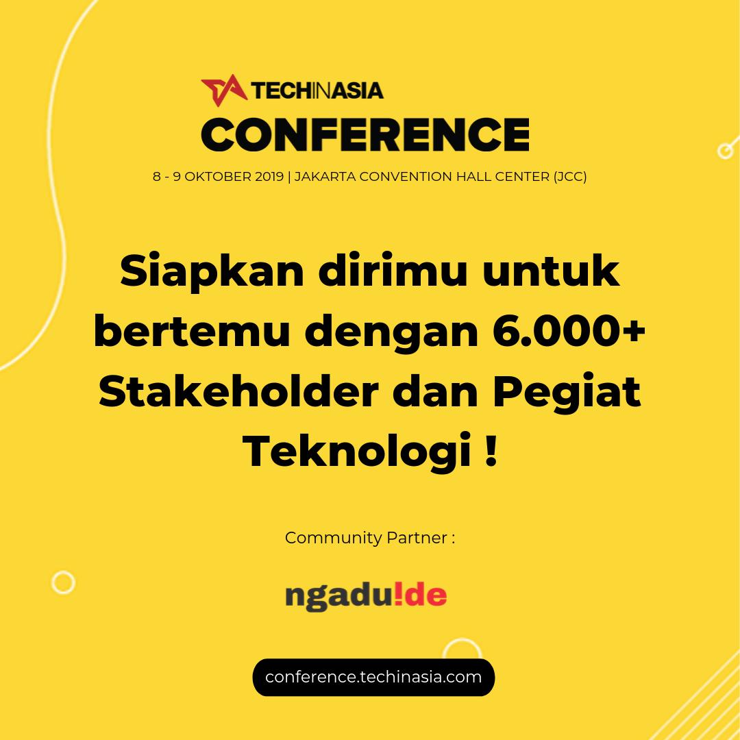 Hai, teman-teman NgaduIde! Siap temui puluhan investor, mendapat insight dari 100+ praktisi industri, dan menyapa 250+ startup potensial? Yuk, ke #TIAConference bareng NgaduIde! Lekas daftarkan dirimu di conference.techinasia.com!
<a href="/TechinAsia_ID/">Tech in Asia ID</a> <a href="/techinasia/">Tech in Asia</a>