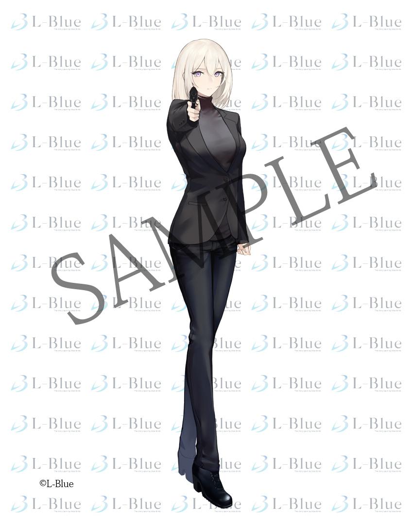 LBlue_official's tweet photo. 【登場人物紹介】本作のメインヒロイン。その容姿から、ホワイトリリーと裏社会で畏怖される暗殺者であり、実力は超一流🌙キャラデザは高垣える（@eru_mn ）さん、立ち絵はレロイ🇨🇳（@Leroi_wu ）さんによるデザイン。スタイルの良さと、どこか儚ささえ感じる謎多きキャラクターです😳 葵 #WHITELily https://t.co/spi3Dk7SAs