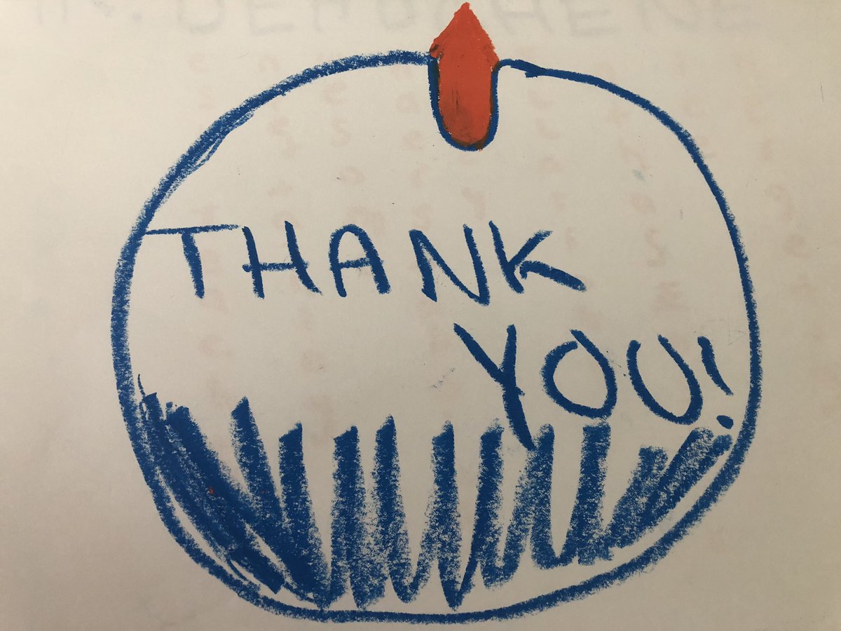 RTCS_MrB's tweet photo. A few students asked if they could work in the hall today... this is what I found on my desk at the end of class!  A 3 page note signed by the whole class!  It made my day! https://t.co/m4Ow8r6r6P