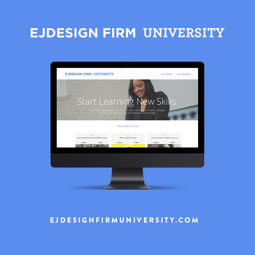 ejdesignfirm's tweet photo. Are you ready to start learning new skills? EJDesign Firm just launched its first online learning platform. 😁https://t.co/zZVe4lAHzq

#Learning
#onlinelearning
#ejdesignfirm
#business
#creatives
#courses
#marketing
#communications 
#creativestrategy https://t.co/oWkYclX2fn