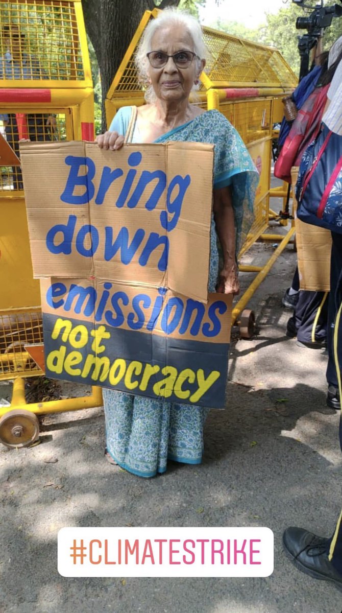 She’s got it right! Spotted at the Climate Strike in New Delhi by @DelhiBreathe #ClimateStrike @GretaThunberg Thank You!