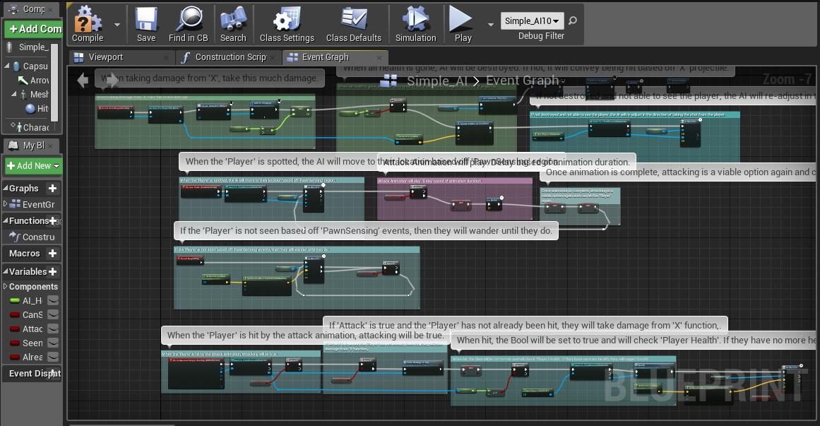 asuffoletto95's tweet photo. The last push is in! Wrapped up all the functions for my FPS tech demo and should be sharing it publicly soon! Just gotta design a somewhat cool level to run around in. #screenshotsaturday #gamedev #UE4 #blueprintcoding #proud #hyped #practicemakesprogress #laststretch #FPS https://t.co/T6wOyu6ApK