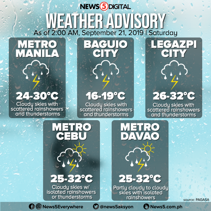 News5PH's tweet photo. WEATHER ADVISORY | Bahagyang lumakas si Bagyong #NimfaPH kasabay ng paglabas nito ng Philippine area of responsibility (PAR) kaninang 2:00am ayon sa @dost_pagasa.
Magdadala naman ng pag-ulan ang Southwest Monsoon o Habagat sa gitna at katimugang bahagi ng Luzon ngayong araw. https://t.co/rk4NC203dJ