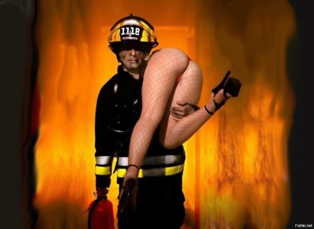 Fat naked firefighter gif