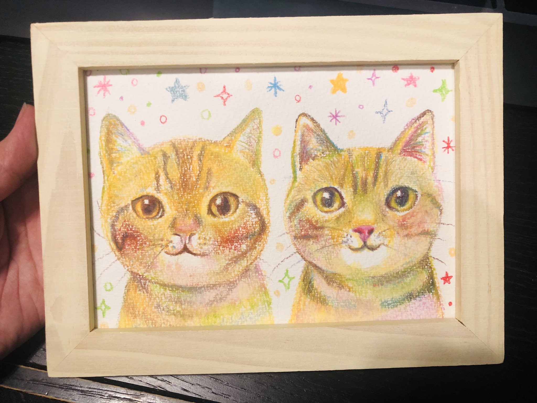 花江 夏樹 ぺんてるさんの水彩スティックで描かれた素敵な絵本を朗読させて頂きました 収録の際になんとうちの猫達のイラストも頂きまして 感謝感激 Vistage 水彩スティック ほしたちのいろ 朗読 花江夏樹 T Co V9f0vcqqnx T Co