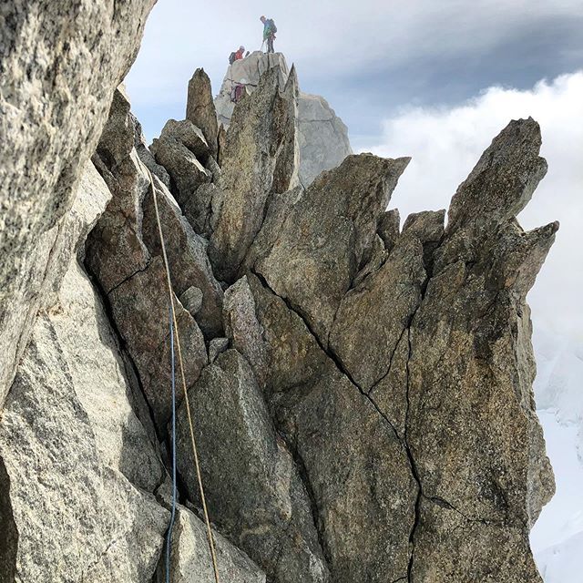 TheBrdp's tweet photo. And finally the summit. Last traverse on te ridge to reach the summit and the “Madonna”. Giant Tooth, Mont Blanc.

@mountain_evolution @multipitch.app 
#alps #alpsmountains #alpinismo #climbing #rockclimb #montblanc #montebianco #climb #dentedelgigante #dentedugeant #multipi… https://t.co/GIKCevbDwl