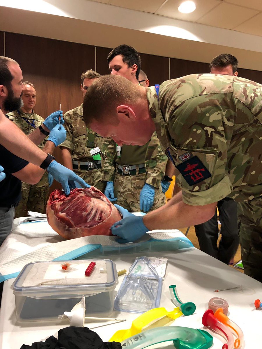 UKJFHQ's tweet photo. This week some of our staff including team members from @30SigRegt were learning advanced medical skills to be able to safeguard our personnel in remote locations. #AlwaysReady #ChallengingSituations https://t.co/aDmdXnaMt5