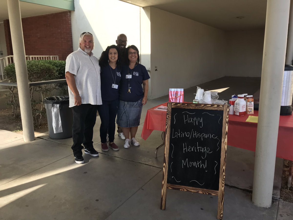 MrMontanezJorge's tweet photo. Ty @LBUSDFRC North Bryan Dilts, Lisa Gallo, Yunjee Cho,Stephanie Kubicek @suzi_caskey, @RachelH_LB  for coming out to #Hamilton for High Five Coffee Friday. Celebrating Latino/Hispanic Heritage Month.We were playing Latin tunes and Hi-👋ing #proudtobeLBUSD https://t.co/lWfhtbZ0Ty